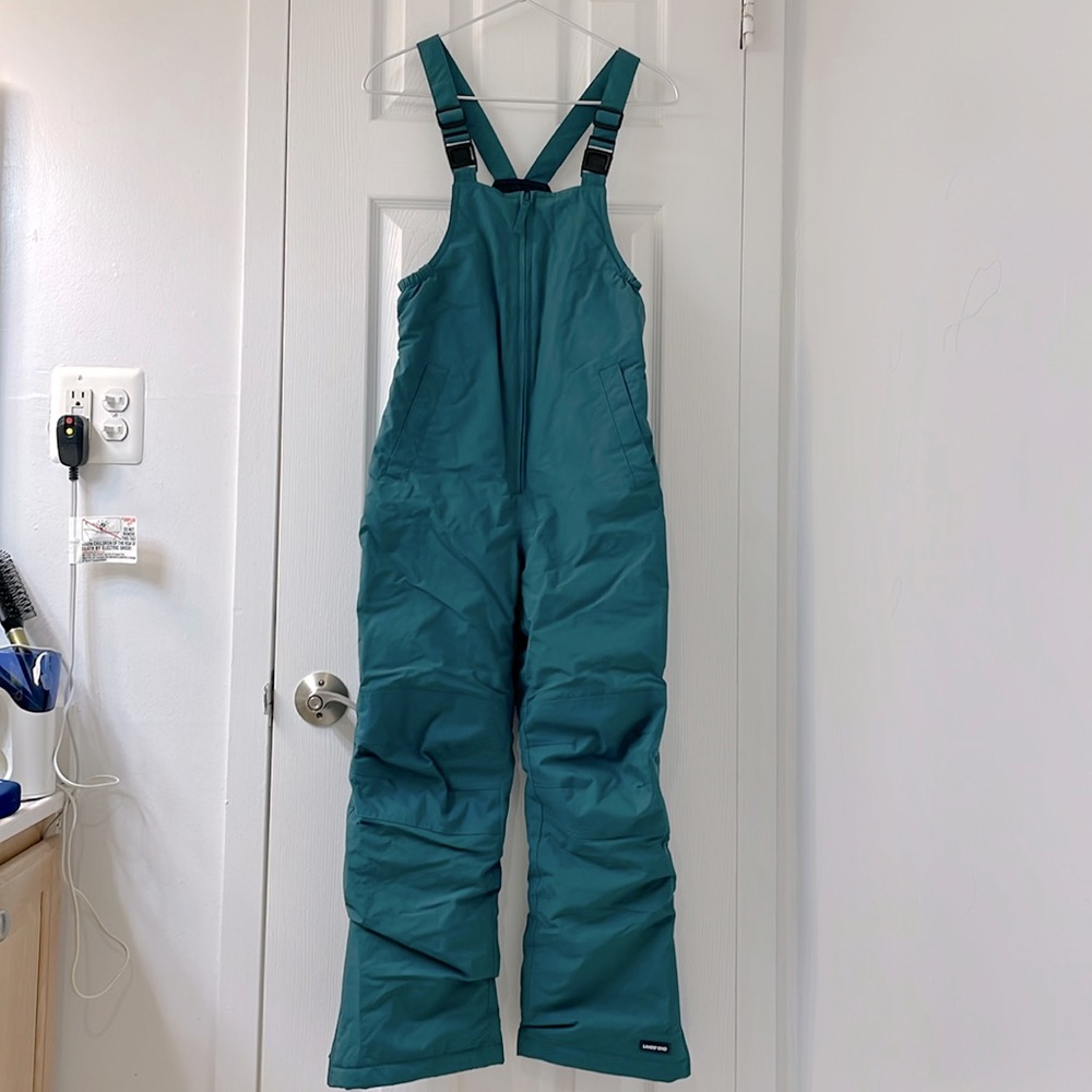 Lands’ End Kids Snow Bibs Size 10 Slim